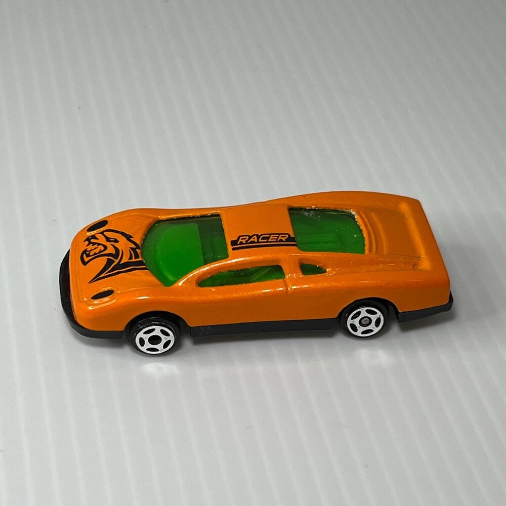Greenbrier 9809 Sports Coupe Bright Orange Die Cast Toy Car Vehicle Racer